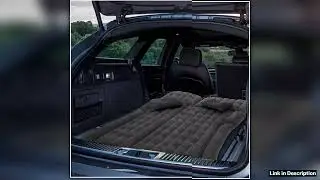 Universal Inflatable Car Bed Mattress Set w Air Pump Foldable Flocking Air Cushion for Trunk Back