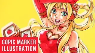Coloring with COPICS: Rambutan Illustration Art Collaboration