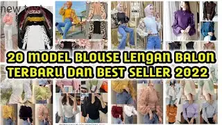 20 MODEL BLOUSE RAJUT LENGAN BALON KEKINIAN TERBARU 2022