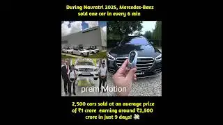 Mercedes-Benz India achieved record-breaking sales during Navratri 2025#luxury #car #mercedesbenz