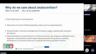 Introduction to Nutritional Monitoring in Paediatric Oncology