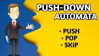✍️ PUSH | POP | SKIP | simple tricks operation fully explained in hindi | PDA | push-down automata|