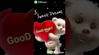 Tumko hai good night song || Good night whatsapp status download || teddy bear song