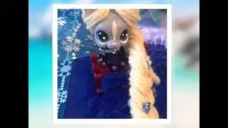 Littlest Pet Shop  LPS/  Disney Frozen Elsa /handmade dress:clothes:costume リトルペットショップ  エルサ
