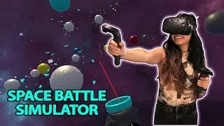 SPACE BATTLE STRATEGY VR GAME! | Lazerbait (HTC Vive Gameplay - Free VR games)