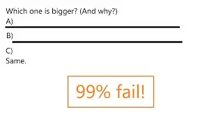 Which one is bigger? (99% fail)