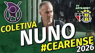 [Cearense '26] Coletiva Nuno Pereira | Pós-Jogo Ferroviário 2 X 2 Horizonte | TV ARTILHEIRO