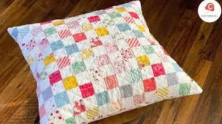 patchwork pillow cover
