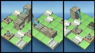 Flow Water Fountain 3D !! Connect The Water With Pipes And Blocks-Gameplay Walkthrough (iOS Android)