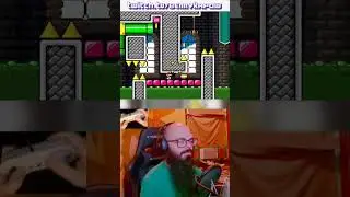 Peachy Moat 2 lvl 5 #kaizo #mario #bald #beard #twitch #youtubeshorts #fbreels