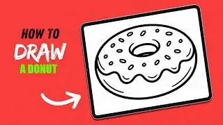 EASY Donut Drawing Tutorial (Beginner Friendly!)
