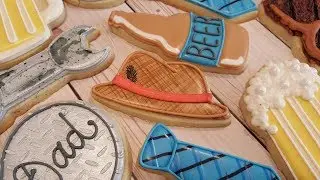 Сахарное печенье &laquo;Шапка-федора и галстук&raquo; ко Дню отца на Kookievision
