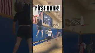 8th Grader Gets His First Dunk | Vertical Jump Training #BOUNCE