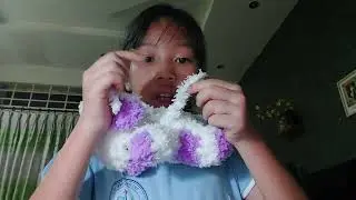 Crochet Lavender cow 2