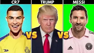 Comparison: Cristiano Ronaldo vs Donald Trump vs Lionel Messi | Who is More Influential in 2025?