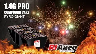 PYRO GIANT USA 1.4G PRO CAKE ASSORTMENT 222 SHOTS JLP2413B JLP2414B JLP2415B JLP2416B | RIAKEO