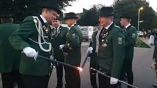 Schützenfest Grevenbroich Neu Elfgen 2023 - Gefallenenehrung und großer Zapfenstreich am 07.10.2023