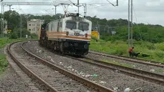 11418 Solapur Pune Express Restores with End To End Electric Traction.