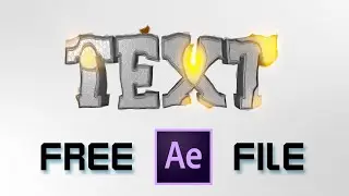 Free After Effect Template - Title into Fire Disappear