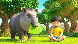 The Shy Tapir Tiptoed Past the Pond 🦛 | Kids Songs & Nursery Rhymes