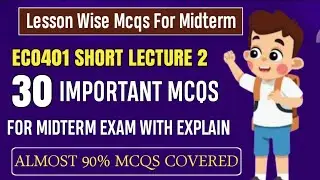 ECO401 Short Lecture 2 | ECO401 Midterm MCQs 2025 | ECO401 Midterm Preparation 2025 | Eco401 Mcqs