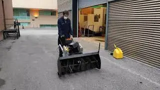 diesel electric snow blower test.