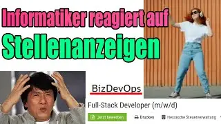 Informatiker reagiert auf IT Jobs / Stellenanzeigen 😁 | KI, Blockchain erst ab 150+ IQ 🤯