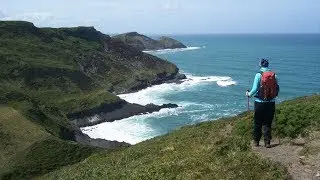 Dizzard Point Walk, South West Coast Path Walks In Cornwall, England, UK