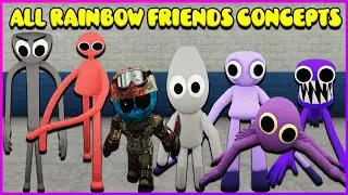 ВСЕ 9 МОРФОВ в Rainbow Friends Concepts RP - ROBLOX