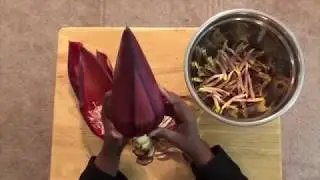 How To Clean & Remove Bitterness From Banana Flower (Vazhaipoo)