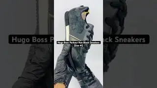 Hugo Boss Parkour Run Black Sneakers (Size 41) #hugoboss #prelovedtreasures #sneakers #thrift