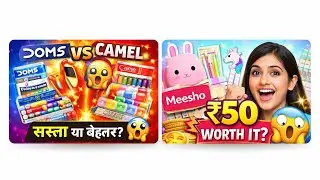 &ldquo;₹50  में Amazon /Meesho Stationery Haul 😱&rdquo;  👉 लोग Stationery  + cheap items बहुत देखते है 