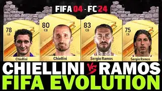 CHIELLINI VS SERGIO RAMOS FIFA EVOLUTION💪🧱 | FIFA 04-FC24