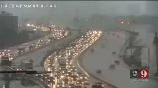 Video: Heavy rains create havoc on part of I-4