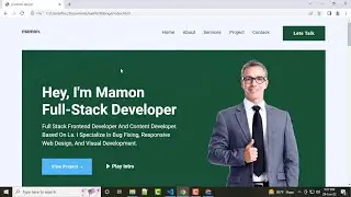 Complete Responsive Personal Portfolio Website using HTML CSS & JavaScript