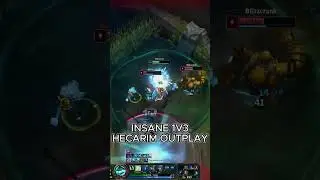 insane hecarim outplay 1v3 - full video on my channel #shorts #leagueoflegends #lol #lolshorts