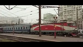 Train Rides Are Fun - Two Passenger Trains in Bucharest North Station