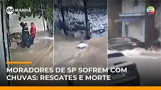 Temporal provoca enxurradas, resgates dram&aacute;ticos e morte em SP | #SBTManh&atilde;
