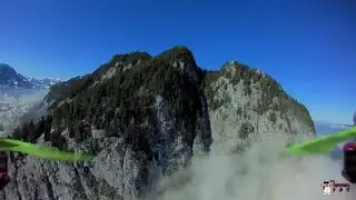Epic 800m FPV Mountain dive in the Swiss Alps trought the clouds.