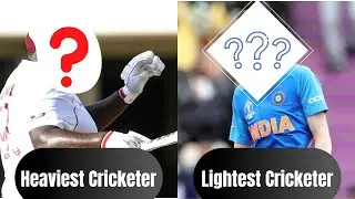 World Fattest And Lightest Cricketer || Cricket Unknwon Facts || Hitesh Ke Facts || #shorts