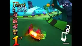Crash Team Racing (PS1) - Gameplay No Commentary (Free Use) | No Copyright