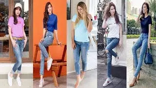 Latest Woman's T-Shirt With Jeans Pant Style 2019 | New Young Ladies Fashion Inspiration 2019 | PBL