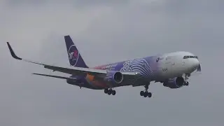 Budapest Airport Boeing 767 compliation