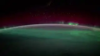 Stunning aurora captured from the International Space Station