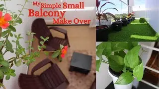 Balcony Tour | My Simple Small Balcony Makeover | Budget Friendly Balcony Makeover  | Balcony Garden