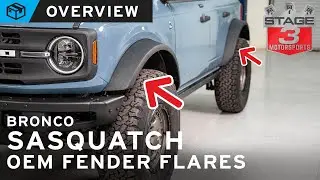 21-24 Bronco Ford OEM Sasquatch Fender Flares Overview