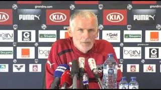 Coach Francis en conf' avant Guingamp