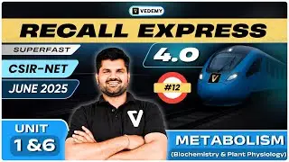 Recall Express 4.0 | CSIR NET June 2025 | Metabolism | Unit 1 & 6 | Part-1 | Dr. Sanjay Yadav |
