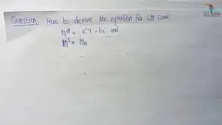 How to derive the LM curve equation.(IS - LM model)