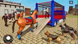 US Police Dog & Horse Transport Truck Simulator : Android Gameplay HD
